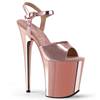 Pleaser - FLAMINGO809 Sandale à bride à la cheville, Pole dance chaussures - Chaussures de pole dance - Rose/Couleur or Product image